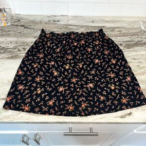 Madewell paper bag button front miniskirt - size small